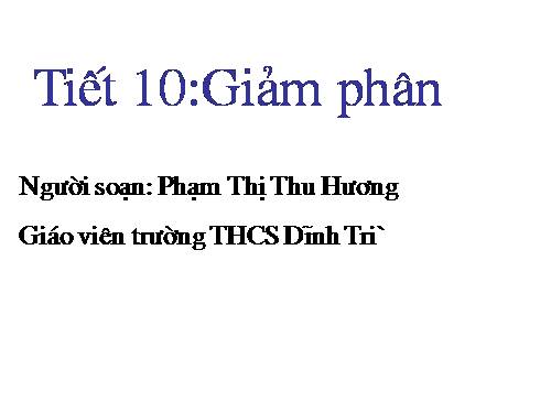 Bài 10. Giảm phân