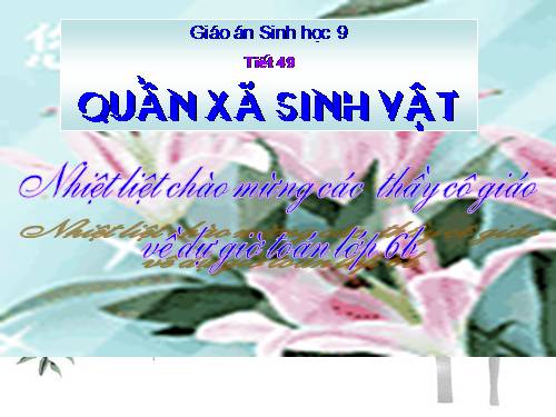 Bài 49. Quần xã sinh vật