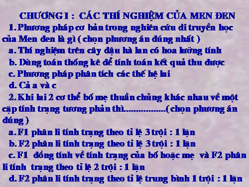 Ôn tập cả năm sinh 9