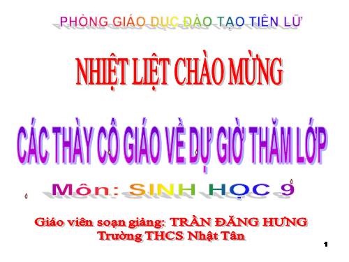 Bài 26. Thực hành: Nhận biết một vài dạng đột biến