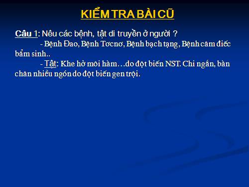 Bài 30. Di truyền học với con người