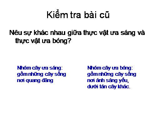 Bài 43. Ảnh hưởng của nhiệt độ và độ ẩm lên đời sống sinh vật