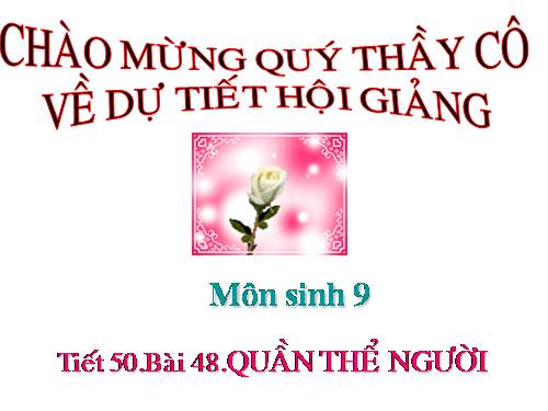 Bài 48. Quần thể người