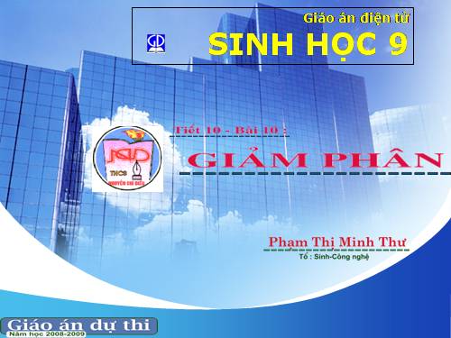 Bài 10. Giảm phân