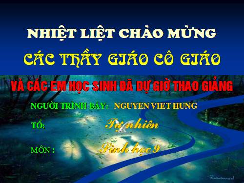 Bài 11. Phát sinh giao tử và thụ tinh