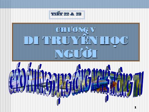 Bài 28. Phương pháp nghiên cứu di truyền người