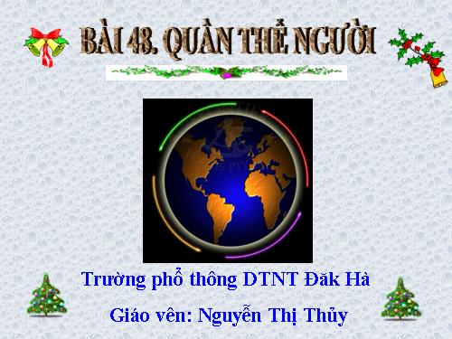 Bài 48. Quần thể người