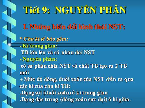 Bài 9. Nguyên phân