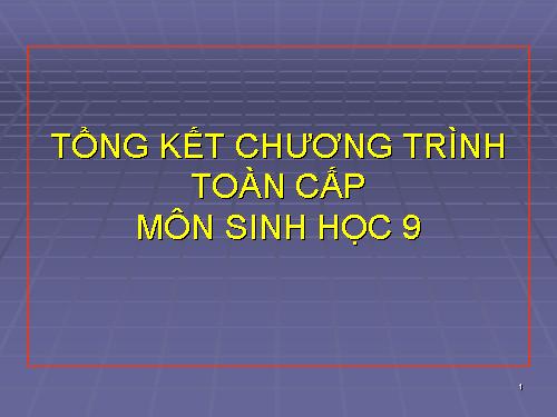 Bài 64. Tổng kết chương trình toàn cấp