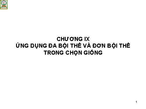 Đa bội thể và đơn bội