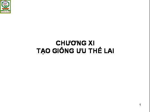 Chọn giống ưu thế lai