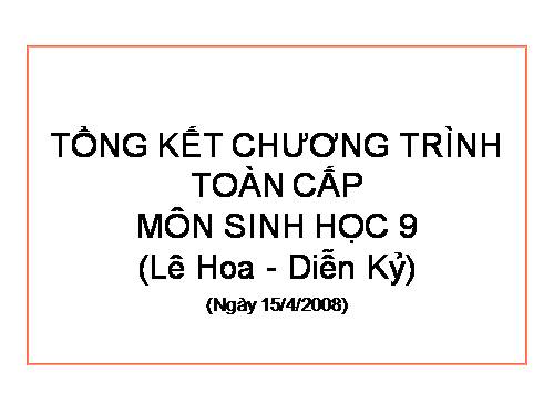 Bài 64. Tổng kết chương trình toàn cấp