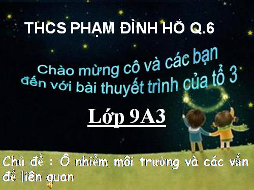 Bài 54. Ô nhiễm môi trường