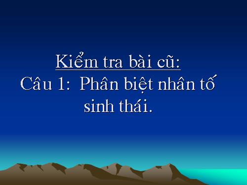 Bài 42. Ảnh hưởng của ánh sáng lên đời sống sinh vật