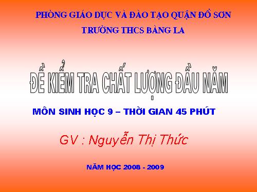 DE KIEM TR CHAT LUONG SINH ( NGON