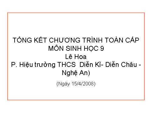 Bài 64. Tổng kết chương trình toàn cấp