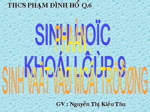 Bài 41. Môi trường và các nhân tố sinh thái