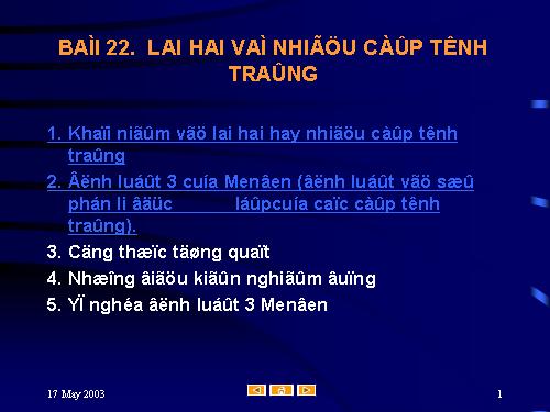 Bài 4. Lai hai cặp tính trạng