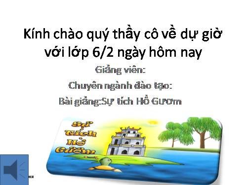 Bài 4. Sự tích Hồ Gươm