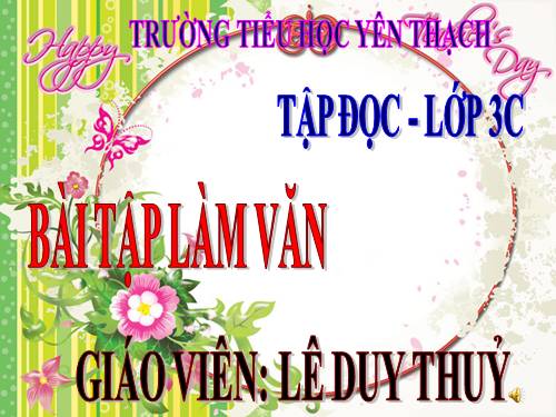 Tuần 6. Bài tập làm văn