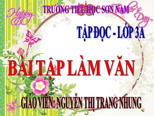 Tuần 6. Bài tập làm văn