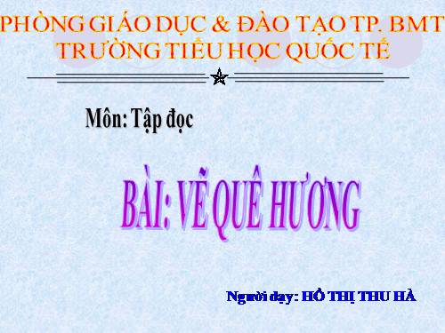 Tuần 11. Vẽ quê hương