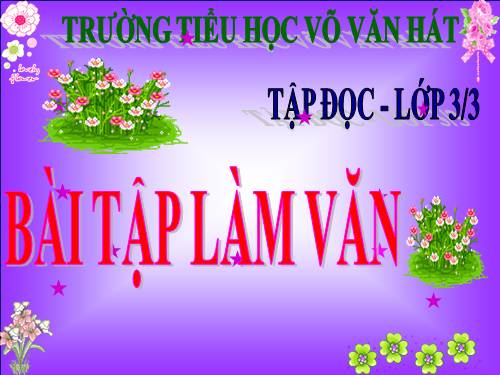 Tuần 6. Bài tập làm văn