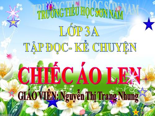 Tuần 3. Chiếc áo len