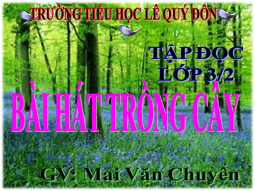 Tuần 31. Bài hát trồng cây