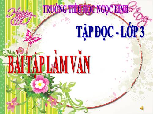 Tuần 6. Bài tập làm văn