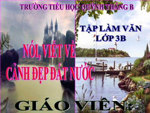 Tuần 12. Nói, viết về cảnh đẹp đất nước