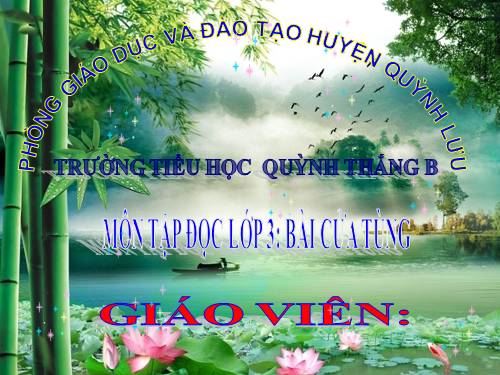 Tuần 13. Cửa Tùng