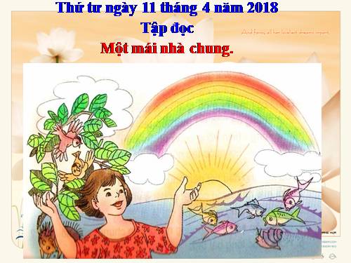 Tuần 30. Một mái nhà chung