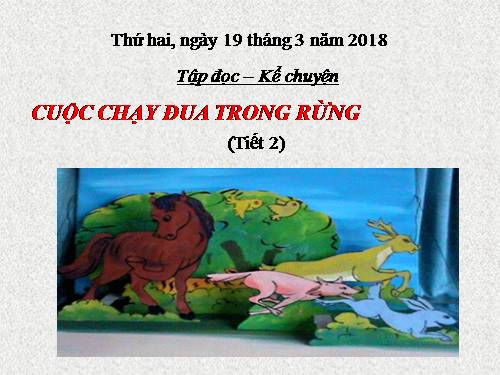 Tuần 28. Cuộc chạy đua trong rừng