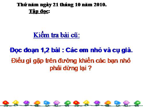 Tuần 8. Tiếng ru