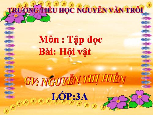 Tuần 25. Hội vật