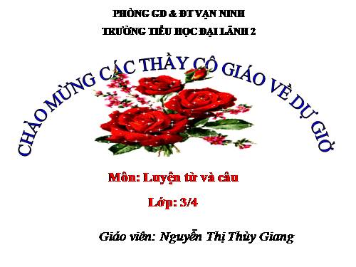 Tuần 7. Ôn tập về từ chỉ hoạt động, trạng thái. So sánh