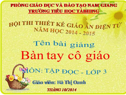 Tuần 1. Hai bàn tay em