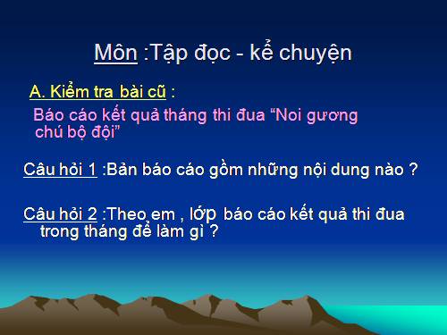 Tuần 20. Ở lại với chiến khu