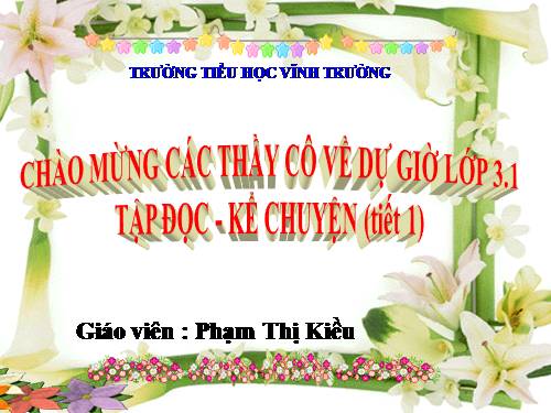 Tuần 8. Các em nhỏ và cụ già