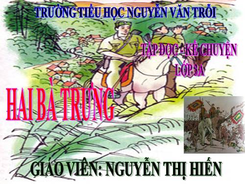 Tuần 19. Hai Bà Trưng