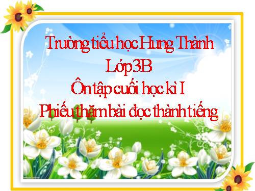 Tuần 18. Ôn tập Cuối Học kì I