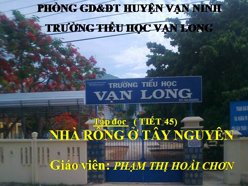 Tuần 15. Nhà rông ở Tây Nguyên