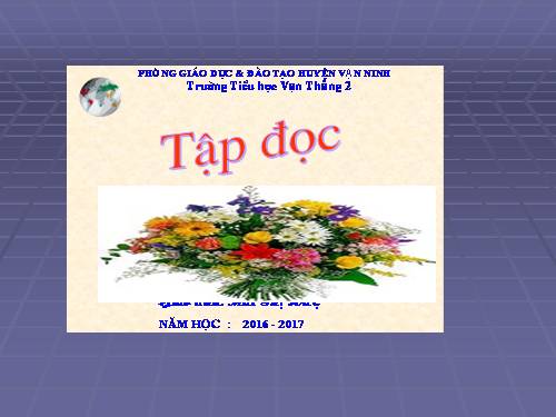 Tuần 8. Tiếng ru
