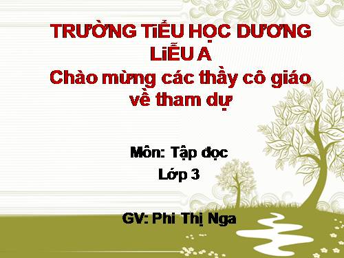Tuần 2. Cô giáo tí hon