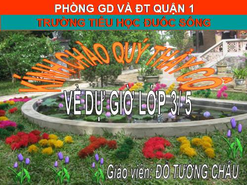 Tuần 30. Một mái nhà chung