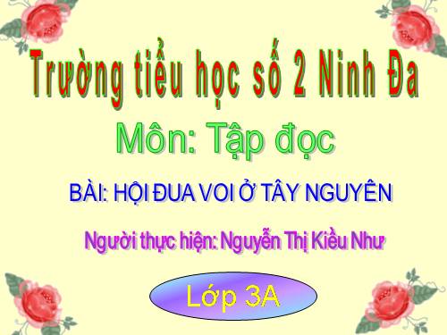 Tuần 25. Hội đua voi ở Tây Nguyên