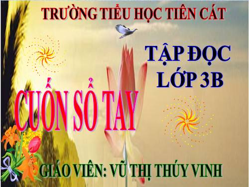 Tuần 32. Cuốn sổ tay