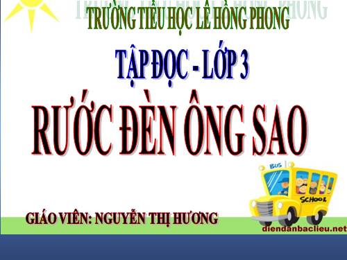 Tuần 26. Rước đèn ông sao