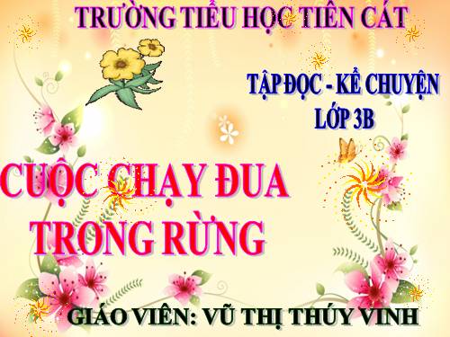 Tuần 28. Cuộc chạy đua trong rừng